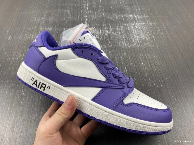 X CUSTOM AIR JORDAN DM7890-386 TRAVIS X OFF-WHITE 1 SCOTT 1211